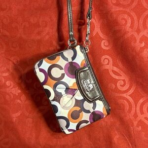 Coach Signature Multicolor Wristlet